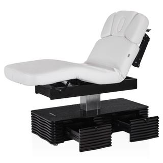 Электрический стационарный массажный стол Mizomed NESS-C Salon-Walnut с электроприводом белый