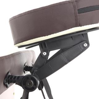 Массажный складной стол JF-AY01 двухсекционный, кремовый/коричневый (PW2.20.13A-00)