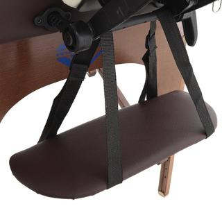 Массажный складной стол JF-AY01 двухсекционный, кремовый/коричневый (PW2.20.13A-00)