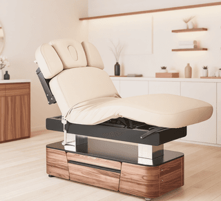 Электрический стационарный массажный стол Mizomed Lynn-Heaven Salon с электроприводом белый