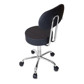 УЦЕНКА, Стул мастера Mizomed Smart + на колесиках, со спинкой Чёрный