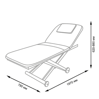 Кушетка массажная стационарная Мэдисон МД-3329, 1 мотор