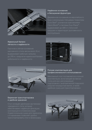 Массажный стол складной Master Montour LX (76 см)широкий