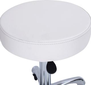 Стул мастера K26 на колесиках Белый