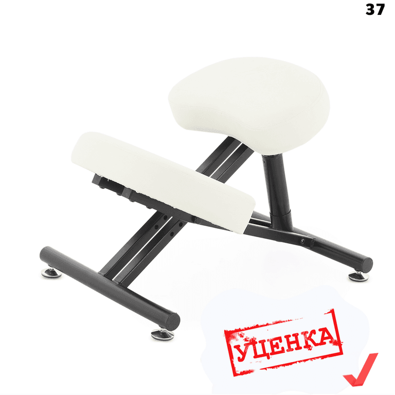УЦЕНКА. Ортопедический коленный стул Med Mos МА-04 (СТ-16СА) (татами) для регулирования правильной осанки сталь белый