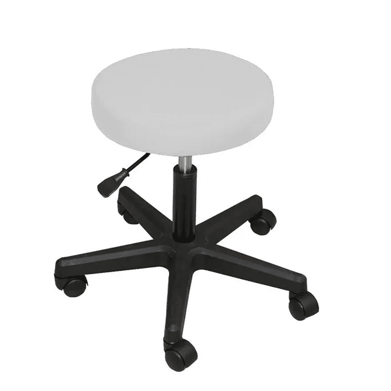 Стул мастера ПРИЗМА ЭКО, на колесиках, без спинки, слоновая кость