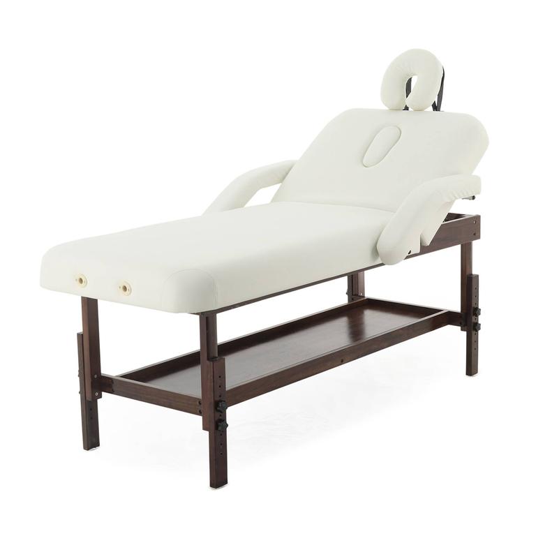 Массажный стационарный мягкий стол FIX-1A (SW2.31.10), белый