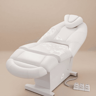 Электрическое косметологическое кресло "Прайм" с РУ, 1 мотор, Бежевый, Пульт