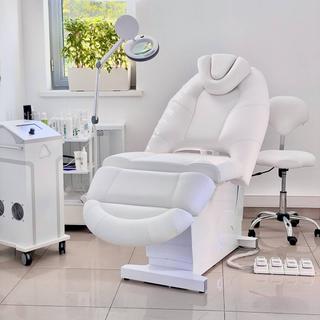 Электрическое косметологическое кресло "Прайм" с РУ, 1 мотор, Бежевый, Пульт