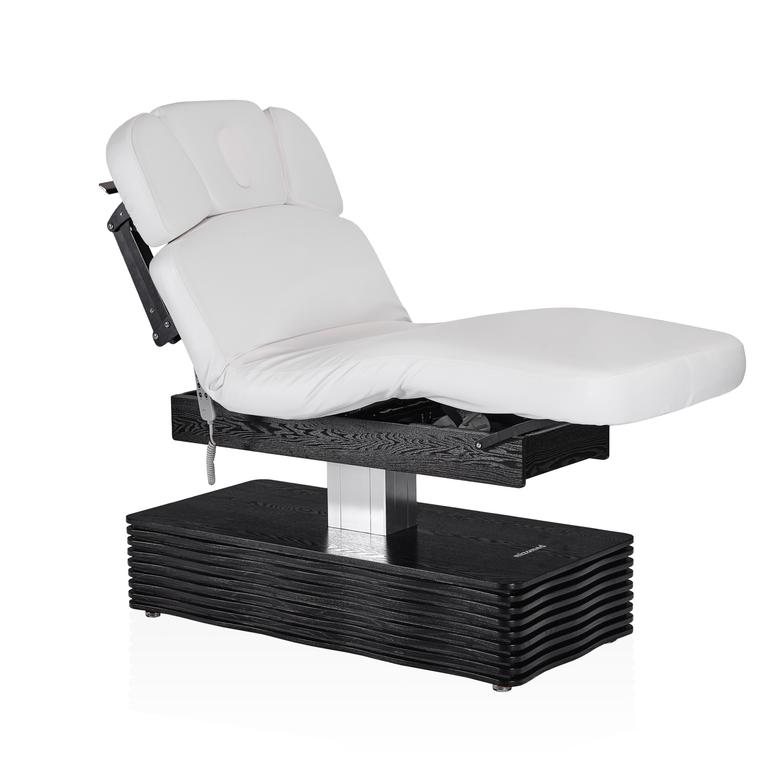 Электрический стационарный массажный стол Mizomed NESS-C Salon-Walnut с электроприводом белый