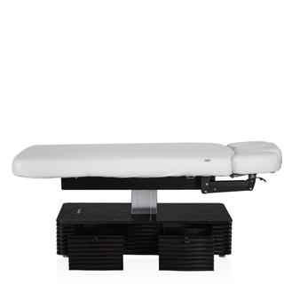 Электрический стационарный массажный стол Mizomed NESS-C Salon-Walnut с электроприводом белый