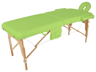 Массажный складной стол JF-AY01 двухсекционный, фисташковый